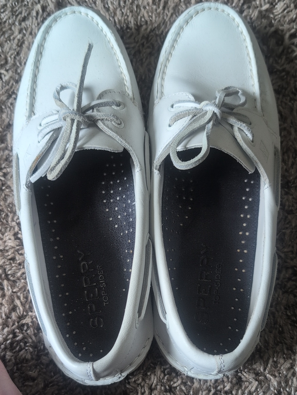 Sperry White Boat Shoes
